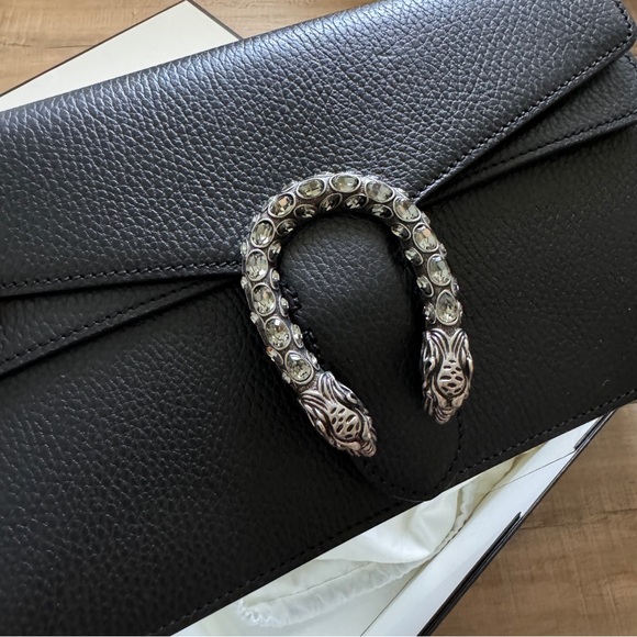 Gucci Dionysus Small Bag Black Pebbled Leather - Picture 5 of 8